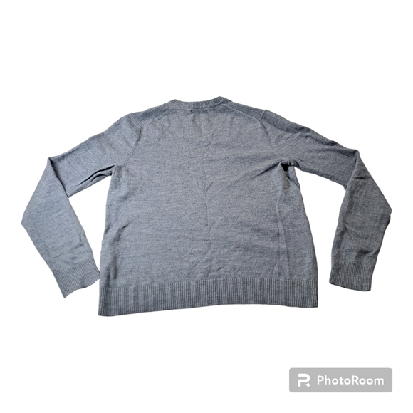 Banana Republic Extra Fine Merino Wool V Neck Sweatshirt Base Layer Size L - Picture 8 of 8